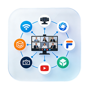 兼容主流品牌视频会议系统